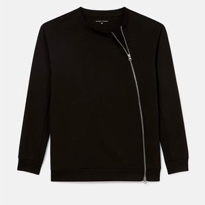Universal Standard modern zip sweatshirt.